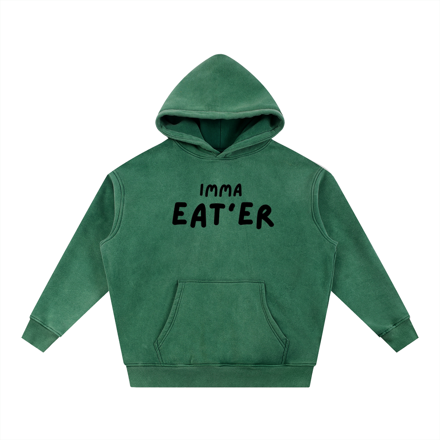 IMMA EAT'ER - Snow Wash Fleece Oversize Hoodie